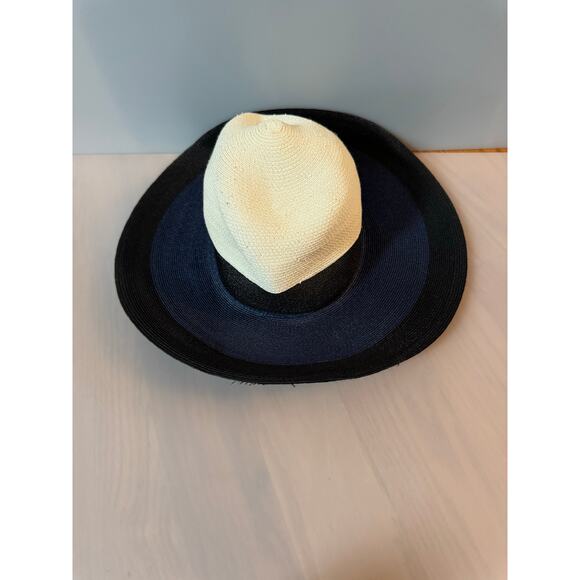 Albertus Swanepoel Helios Colorblock Straw Sun Hat - Picture 3 of 4